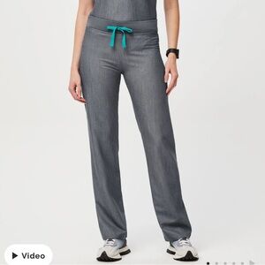 Wear Figs Graphite Livingston Scrub Pants - Size L